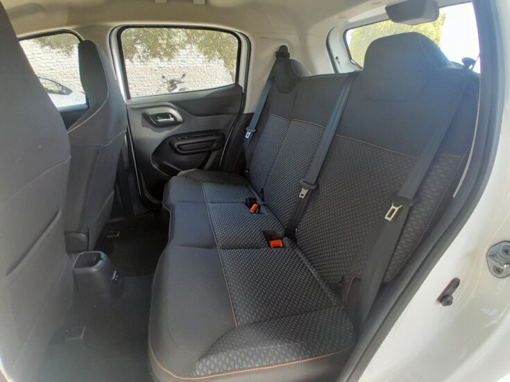 2025 Citroen C3 Plus MT – Rear Seats