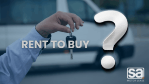 Rent to Buy as a question with someone holding a key in the background to augment the conversation about Rent to Buy in South Africa